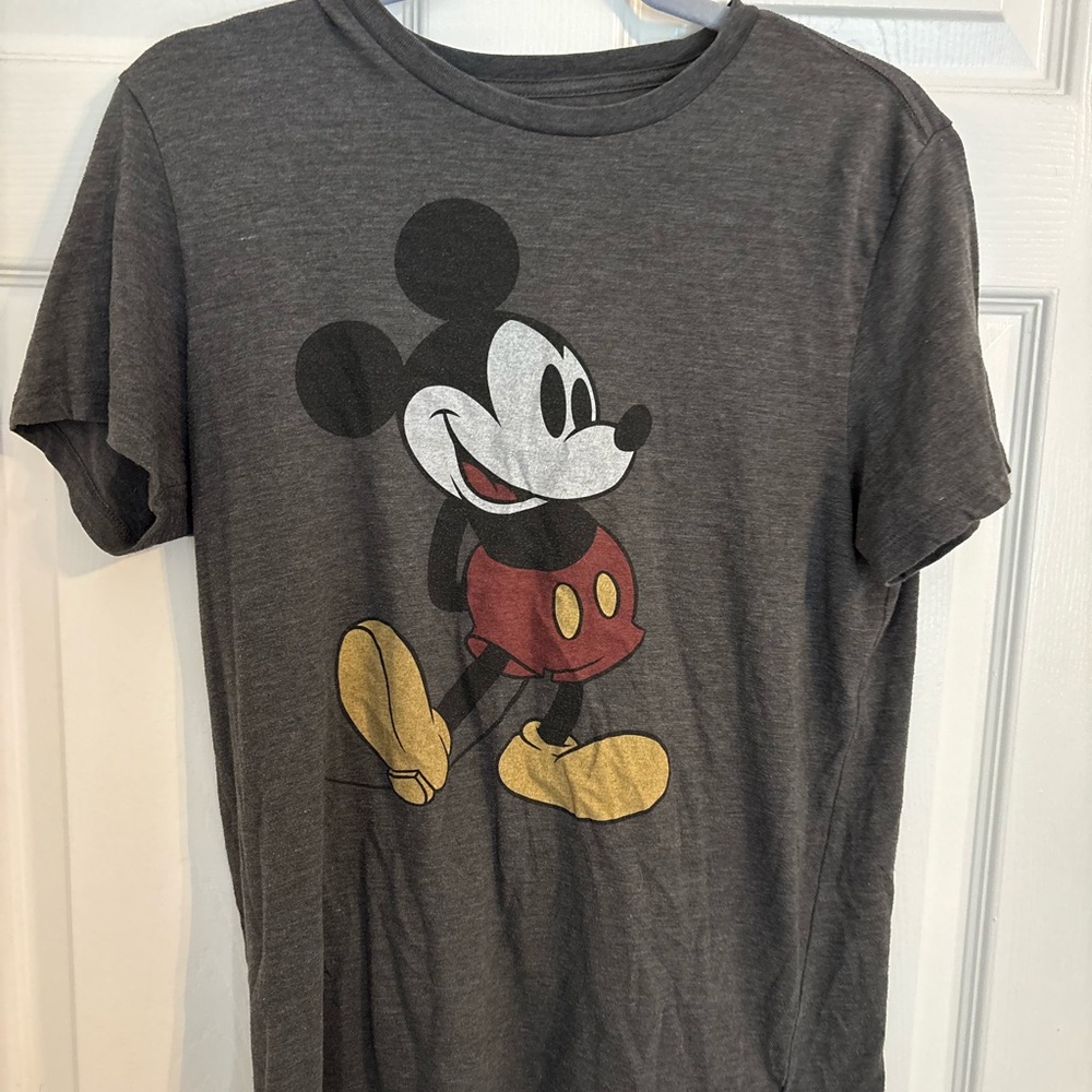 Old Navy Gray Mickey Mouse Short Sleeve Tee